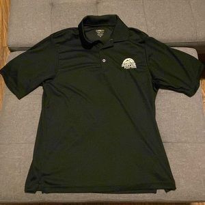 Sunshine Village Banff Alberta Golf Shirt / Polo Black Mens Medium Ski Snowboard
